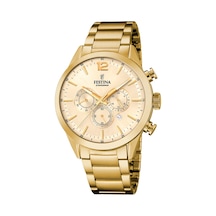 Festına F20633/4 Tımeless Chronograph Erkek Kol Saati Altın