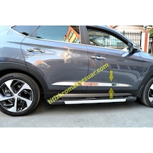 Hyundaı Tucson 2015-2017 Krom Yan Kapı Çıtası Aksesuarı 4 Parça
