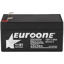 Ayt Euroone Eo121.3 12 Volt 1.3 Amper Bakımsız Kuru Agm Akü 96 X 42 X 52 Mm