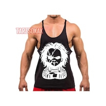 Tarzsokak Gym Tank Top Fitness Sporcu Atleti Gym106 Siyah