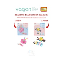 4'lü Saç Toka Seti Önce Birleştir,sonra Tak 2 Paket 4 Adet Gönderilir Yapı Toka Seti Ff 7113-7135