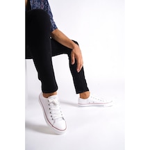 Mubiano Mbcvs200b Düz Taban Bağcıklı Erkek Beyaz Bez Spor Ayakkabı & Sneaker Beyaz