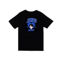 K-pop Demon Hunters Saja Boys Baby Saja Baskılı Unisex %100 Pamuk Siyah T-shirt SIYAH