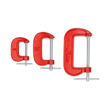 Vidalı Mengene 3'lü Set 25 Mm, 50 Mm, 75 Mm