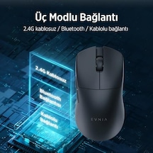 Evnıa Serisi Spk9718 Kablosuz Bluetooth Dual Mod 30000dpı 6 Tuşlu Optik Oyuncu Mouse Siyah
