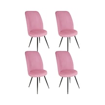 Saray Sandalye Esb 4 Adet - Pembe Çok Renkli