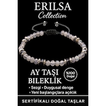 Sertifikalı Fasetli Aaa+ Terahertz Ve Ay Taşı Bileklik İnce Mod Çok Renkli