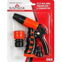Kapmax Sulama Tabancası Seti, 2 Fonksiyonlu, Hortum Bağlantı Aparatı Dahil, Bahçe Sulama, 3'lü Set - Kapmax Sulama Tabancası Seti, 2 Fonksiyonlu, Hortum Bağlantı Aparatı Dahil, Bahçe Sulama, 3'lü Set -
