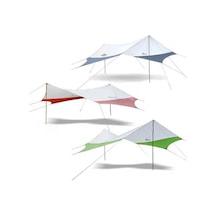 Naturehike Hexagon Sunrise Canopy 3.5x4 Mt Tarp Güneş Ve Rüzgar Koruma Tentesi Gri - Mavi