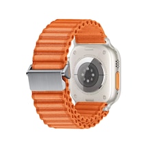 Apple Uyumlu  Watch Series 4/5/6/se 1.nesil 44mm İle Kumaş Hasır Örgülü Kordon Kayış