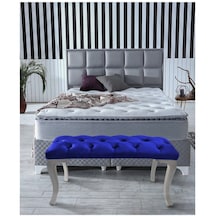 Mavi Chester Model Babyface Kumaş Bench&koltuk&tabure&pofuduk Yatak Odası Takımı Ucu&önü Puff
