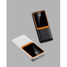 Powerbank 10000 Mah Çift Usb Çıkışlı Type-c Girişli Şık Beyaz Tasarım Çok Renkli