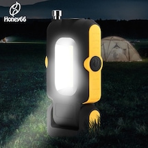 Soulader 3 Modlu Mini Usb Şarjlı El Feneri - Taşınabilir Kamp Aydınlatma, Acil Durum Işığı, Çalışma Lambası, Cep Boy Gece Aydınlatması, Seyahat Ve Outdoor Etkinlikler İçin Pratik Çözüm Siyah