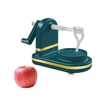 Honeybeeshop Deep Green Manuel Meyve Soyucu - Paslanmaz Çelik Ayarlanabilir Bıçaklı, Ergonomik Sap Koyu Yeşil