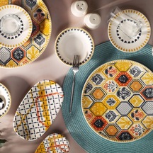 Aryildiz Aryıldız Gala Krem 6 Kişilik 30 Parça Kahvaltı Takımı Db2755 Çok Renkli