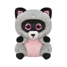 Peluş Rakun 17 Cm Gri