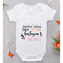 Bitmeyenkartus Bk Kids Isimli Herkes Bana Ben Teyzeme Hastayım Tasarımlı Bebek B Beyaz