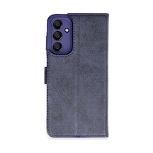 Newface Samsung Galaxy A35 5g Kılıf Trend S Plus Kapaklı Kılıf - Lacivert