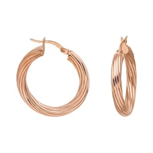 Glorria Gümüş 2 Cm Burgu Halka Küpe N11.30786