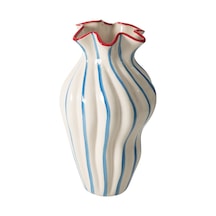 Mudo Home Blue Lıne Vazo 21x21x39cm Mavi