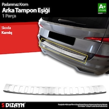 S-dizayn Skoda Kamiq Krom Arka Tampon Eşiği 2019 Üzeri