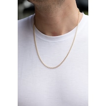 Uşaklıhafız 14 Ayar Altın Rolo Erkek Zincir Kolye