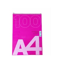 Umur A4 Çizgili Pembe Bloknot 100 Yaprak
