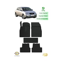 Hitaks Toyota Corolla Hb 2001-2006 Siyah 4d Havuzlu Paspas Araca Özel Oto Paspas