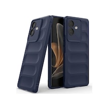 Oppo A3 Kılıf Optimum Silikon - Lacivert 0.2M-Çok Renkli