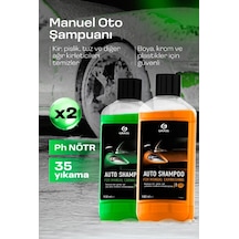 2'li Oto Şampuan Seti 2x1l - Elma Portakal Fırçasız & Parlatıcı