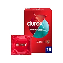 Durex Yakın Hisset Slim Fit Prezervatif 16'lı 3 Adet