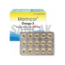 Marincor Omega 3 500 Mg 60 Kapsül