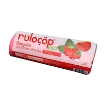 Ruloçöp Strawberry Scented Garbage Bag Medium Çöp Torbası 10'lu 55 x 60 CM