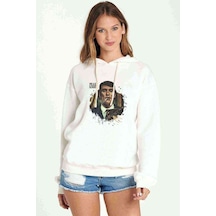 Peaky Bılnders Baskılı Beyaz Kadın Kapşonlu Sweatshirt (534765638)