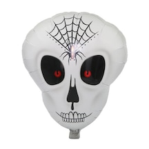 Örümcek Ağ Desenli İskelet Folyo Balon Bx40 2 Yaş Mavi