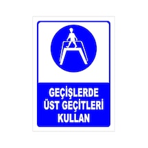 Geçişlerde Üst Geçitleri Kullan Levhası Levha Ytr 001 50x70 Cm Dekota 3 Mm