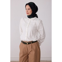 Belli Geometrik Desen %100 Twill İpek Eşarp Be27 Siyah-Yeşil