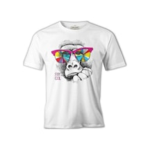 Stay Cool - Maymun Beyaz Erkek Tshirt