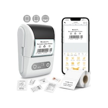 Mpı P1 Termal Yazıcı Etiket Yazıcısı Kablosuz Mini Taşınabilir Bluetooth, Usb Şarjlı, Android, Apple Uyumlu iOS