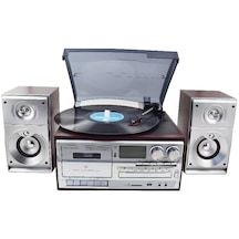 Knstar KN-120 Kumandalı Hoparlör Bluetooth CD Kaset Usb Radyo Pikap