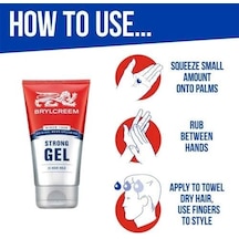 Brylcreem Güçlü 24 Saat Tutma Jeli, 150 Ml