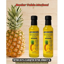 Bozkır Yöresel Bromelain Ananas İçeren  Şurubu 250 Ml X 2 Adet Koenzim Q10 Ve L-karnitin