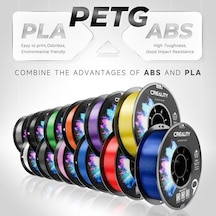 Resmi Cr Petg 3d Yazıcı Filament 1.75mm Paket 2kg 4.4lbs , Yüksek Hassasiyet, Güçlü Tokluk, Kokusuz, Daha İyi Akış Nem Geçirmez 3d Baskı Ender Filament, Kırmızı+mavi