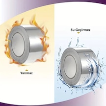 Alüminyum Soba Boru Bandı Yüksek Sıcaklığa Ve Sızdırmazlığa Dayanıklı 45x20mt
