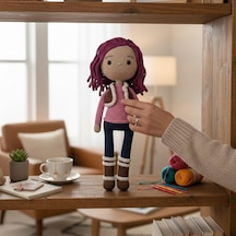 Amigurumi Oyuncak Bebek Çocuklar İçin Oyun Arkadaşı Çok Renkli