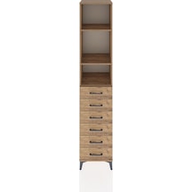 Hyperion Dolap 3 Raflı 6 Çekmeceli 44x44x221 Çam-çam Çam