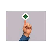 Arapça Zemzem Yazılı Etiket Yuvarlak Sticker Zamzam Hajj Umre Mat Hediyelik 4 Cm 90 Adet Çok Renkli