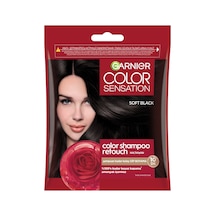 Garnier Color Shampoo Retouch Şampuan Kolaylığında Dip Boyası, Siyah 2.0 40 Ml - 6 Adet Tarı