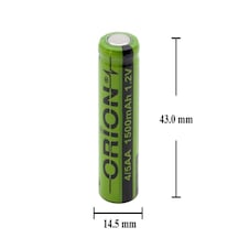 Orion 1.2v Ni-mh 4/5aa 1500mah Şarj Edilebilir Başsız Pil 2 Adet