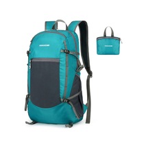 Teltree Hafif Katlanabilir Su Geçirmez Sırt Çantası - Erkek Ve Kadınlar İçin Kamp, Bisiklet Ve Yürüyüş Mavi